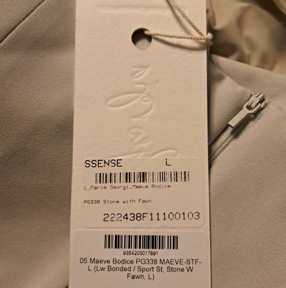 Paris Georgia Maeve Bodice Top Stone With Fawn Size L - Picture 6 of 12